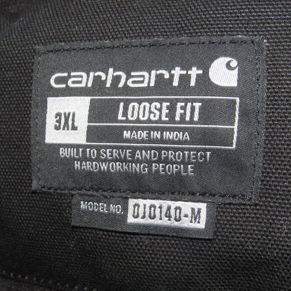 Carhartt Firm Duck Insulated Flannel-Lined Active Black 3XL – Loose Fit Jacket - Picture 7 of 9